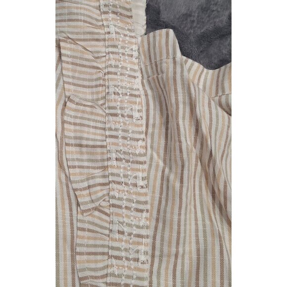 NWT Japna Striped Ruffled Sleeveless Top/Sz. S - Picture 6 of 7